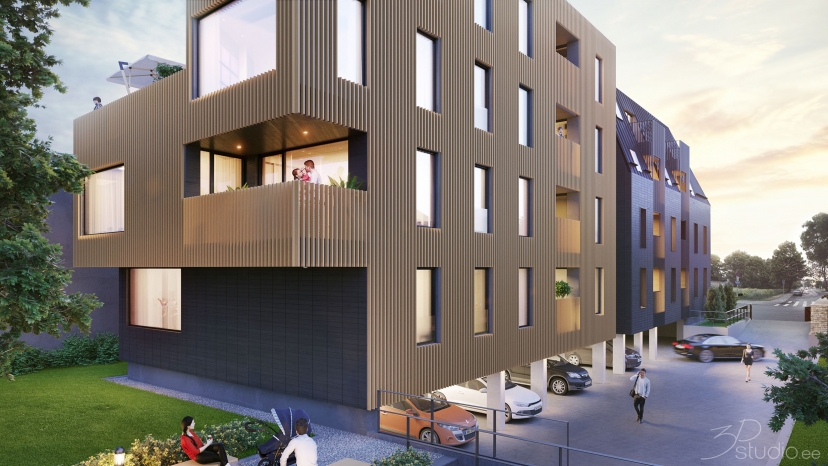 Exterior 3D Rendering